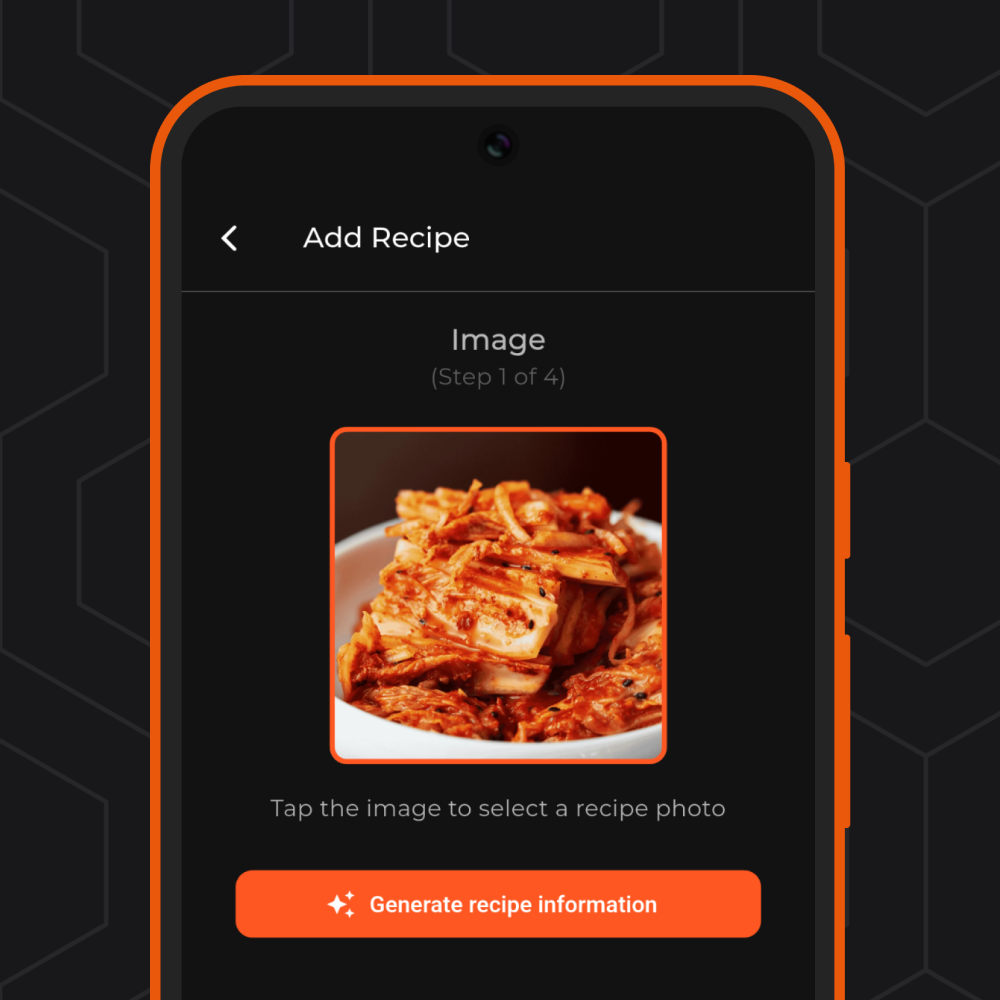 AI recipe generation